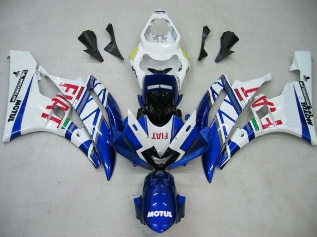 Purchase 2006-2007 Blue White Motul Red Fiat Yamaha YZF R6 Motorcycle Fairings Kits UK