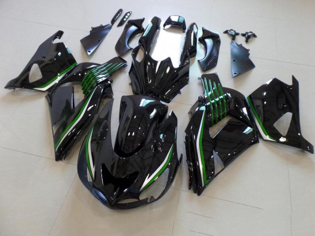 Purchase 2006-2011 Glossy Black with Green Line Kawasaki ZX14R ZZR1400 Motor Bike Fairings UK Purchase 2006-2011 Glossy Black with Green Line Kawasaki ZX14R ZZR1400 Motor Bike Fairings UK
