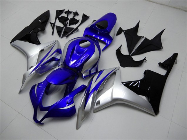 Purchase 2007-2008 Silver Blue Glossy Black OEM Style Honda CBR600RR Motorcycle Fairings UK