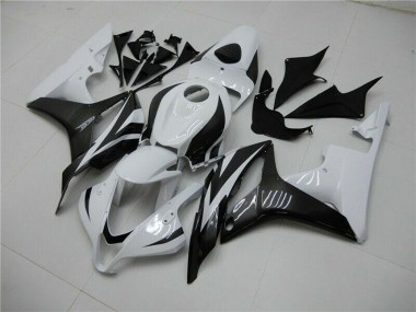 Purchase 2007-2008 White Glossy Black Honda CBR600RR Bike Fairings UK