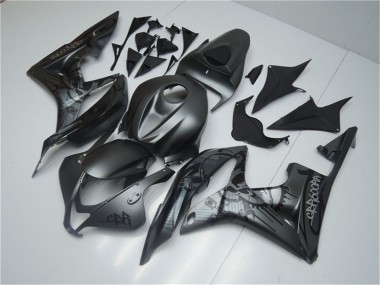 Purchase 2007-2008 Matte Black Graffiti Honda CBR600RR Motorcycle Fairings UK