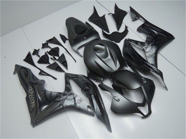 Purchase 2007-2008 Matte Black Graffiti Honda CBR600RR Motorcycle Fairings UK