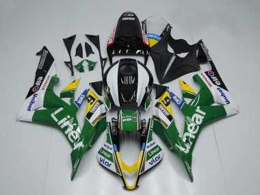 Purchase 2007-2008 Green White Glossy Black Liner Honda CBR600RR Motorcycle Fairings UK