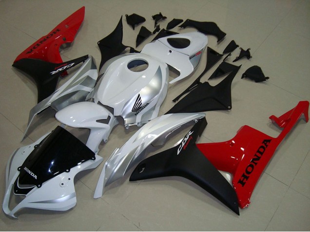 Purchase 2007-2008 White Silver Red Glossy Black Honda CBR600RR Motorcycle Fairings UK