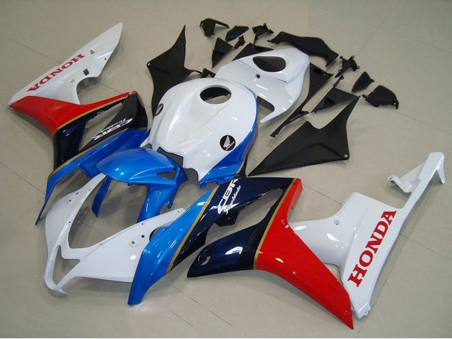 Purchase 2007-2008 White Blue Red Glossy Black Honda CBR600RR Motorcycle Fairing UK