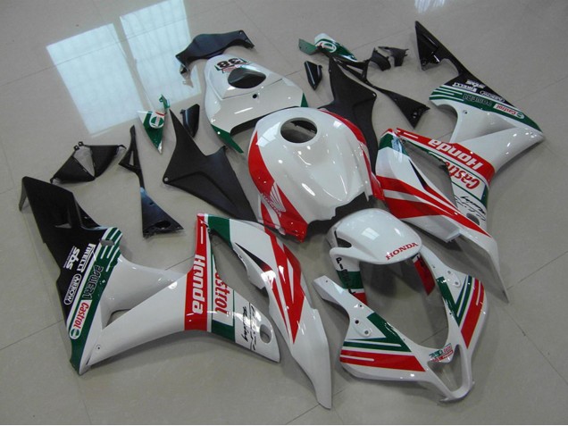 Purchase 2007-2008 White Red Green Glossy Black Castrol 38 Honda CBR600RR Motorcycle Fairings UK