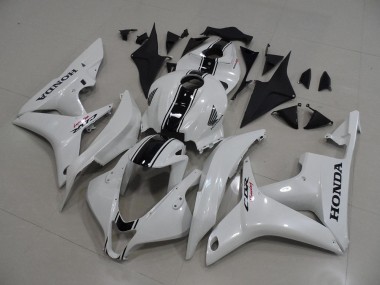 Purchase 2007-2008 Pearl White with Black Stripe Honda CBR600RR Bike Fairings UK