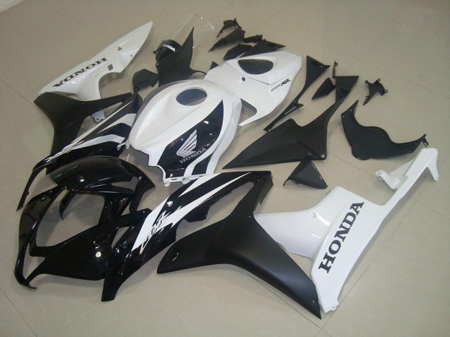 Purchase 2007-2008 White Glossy Black Matte Black Honda CBR600RR Motorcycle Fairings UK
