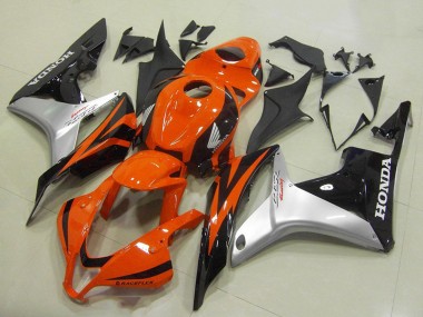 Purchase 2007-2008 Silver Orange Glossy Black Honda CBR600RR Motorcycle Fairing UK