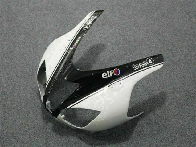 Purchase 2007-2008 Black White Elf Kawasaki ZX6R Motorcycle Fairings UK