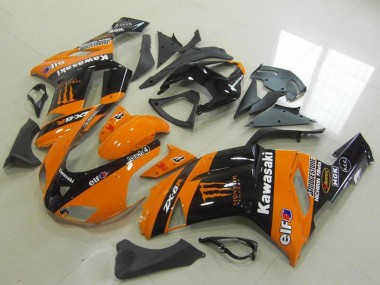 Purchase 2007-2008 Orange Monster Kawasaki ZX6R Motorcycle Fairings UK