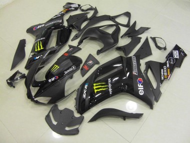 Purchase 2007-2008 Black Monster Kawasaki ZX6R Motorcylce Fairings UK
