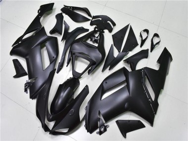 Purchase 2007-2008 Matte Black Kawasaki ZX6R Motorcycle Fairings UK
