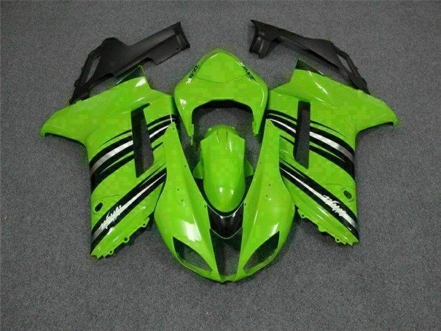Purchase 2007-2008 Green Black Kawasaki ZX6R Motorcycle Fairings Kit UK Purchase 2007-2008 Green Black Kawasaki ZX6R Motorcycle Fairings Kit UK