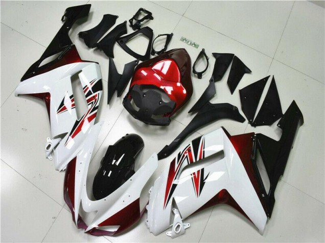 Purchase 2007-2008 White Black Red Kawasaki ZX6R Motorbike Fairings UK Purchase 2007-2008 White Black Red Kawasaki ZX6R Motorbike Fairings UK