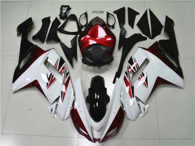 Purchase 2007-2008 White Black Red Kawasaki ZX6R Motorbike Fairings UK Purchase 2007-2008 White Black Red Kawasaki ZX6R Motorbike Fairings UK