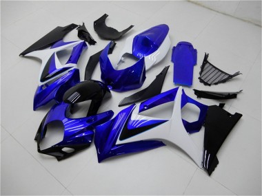 Purchase 2007-2008 White Blue Black No Decal Suzuki GSXR 1000 Motorcycle Fairings UK