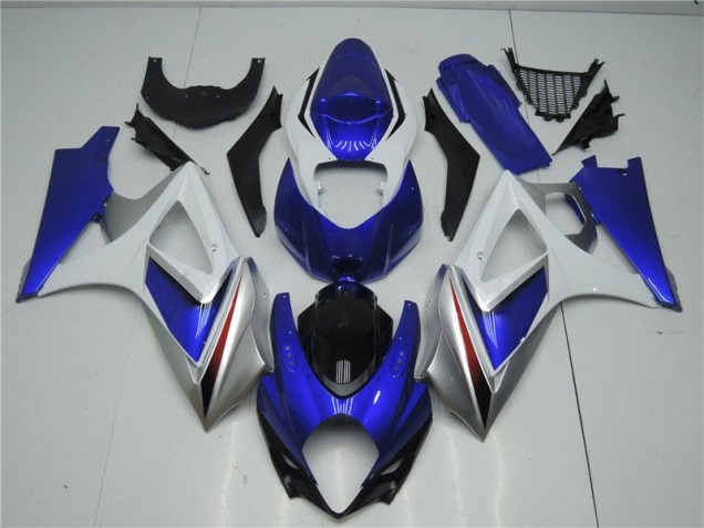 Purchase 2007-2008 Blue White Suzuki GSXR 1000 K7 Motorcycle Fairings UK Purchase 2007-2008 Blue White Suzuki GSXR 1000 K7 Motorcycle Fairings UK