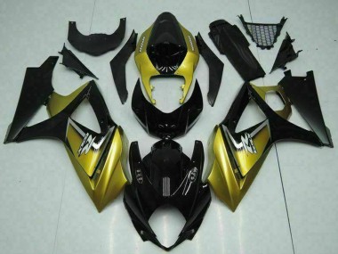 Purchase 2007-2008 Gold Glossy Black Silver Decal Suzuki GSXR 1000 Motorcycle Fairings UK