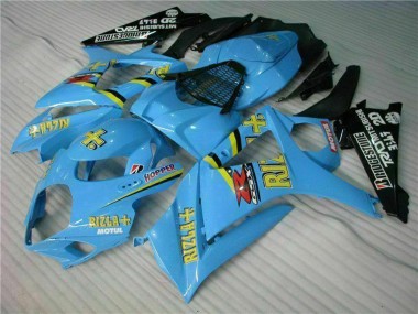 Purchase 2007-2008 Blue Gold Black Rizla Suzuki GSXR 1000 Motorcycle Fairing Kits UK
