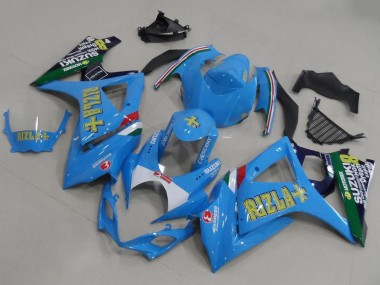 Purchase 2007-2008 Light Blue Rizla Suzuki GSXR 1000 K7 Motorcycle Fairings Kit UK