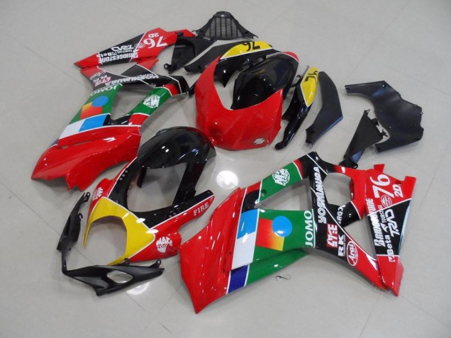 Purchase 2007-2008 Red and Green Suzuki GSXR 1000 K7 Motorcycle Fairings Kits UK Purchase 2007-2008 Red and Green Suzuki GSXR 1000 K7 Motorcycle Fairings Kits UK