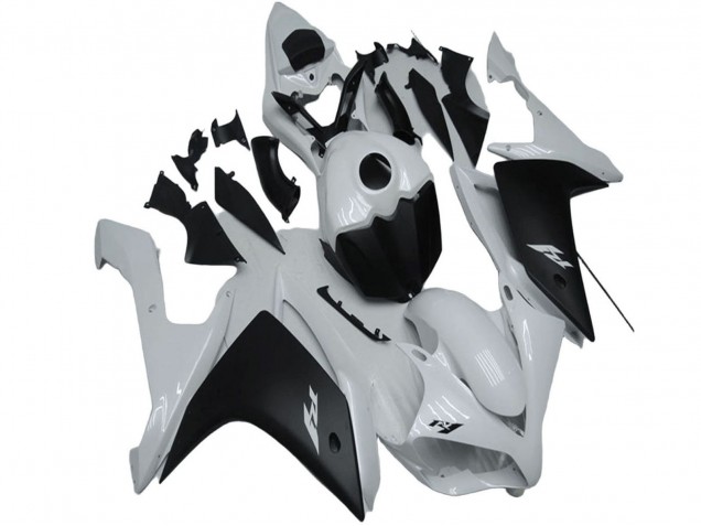 Purchase 2007-2008 White Matte Black Yamaha YZF R1 Motorcycle Fairing UK