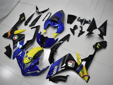 Purchase 2007-2008 Blue Yellow Black Shark Yamaha YZF R1 Motorcycle Fairings UK