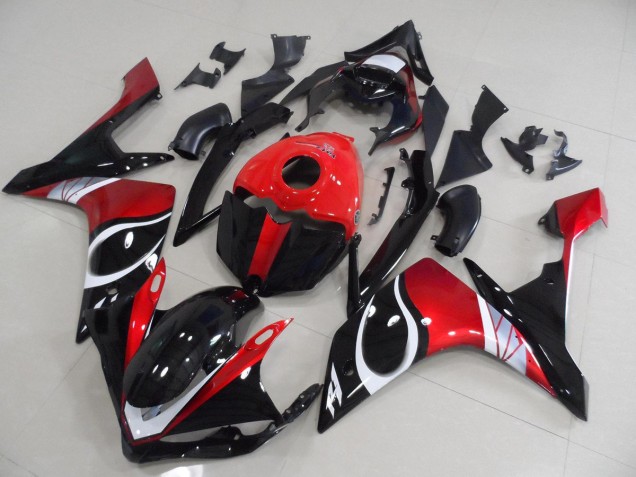 Purchase 2007-2008 Black Red Glossy Yamaha YZF R1 Motorcycle Replacement Fairings UK Purchase 2007-2008 Black Red Glossy Yamaha YZF R1 Motorcycle Replacement Fairings UK