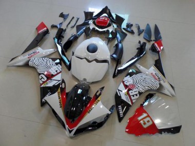 Purchase 2007-2008 Black White Red Yamaha YZF R1 Motor Fairings UK