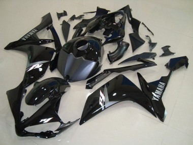 Purchase 2007-2008 Glossy Black Matte Black White Decal Yamaha YZF R1 Motorcycle Fairings UK