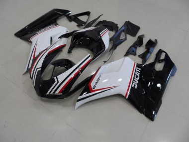 Purchase 2007-2014 Black Tricolor Ducati 848 1098 1198 Replacement Fairings UK