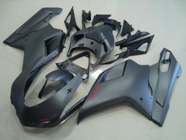 Purchase 2007-2014 Matte Black Ducati 848 1098 1198 Motorcycle Fairings Kit UK