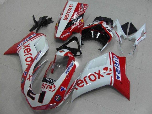 Purchase 2007-2014 White Red Xerox Ducati 848 1098 1198 Bike Fairing UK Purchase 2007-2014 White Red Xerox Ducati 848 1098 1198 Bike Fairing UK