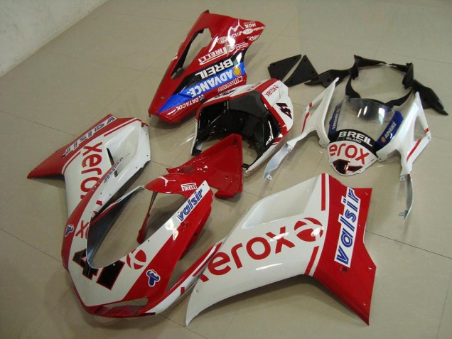 Purchase 2007-2014 White Red Xerox Ducati 848 1098 1198 Bike Fairings UK Purchase 2007-2014 White Red Xerox Ducati 848 1098 1198 Bike Fairings UK