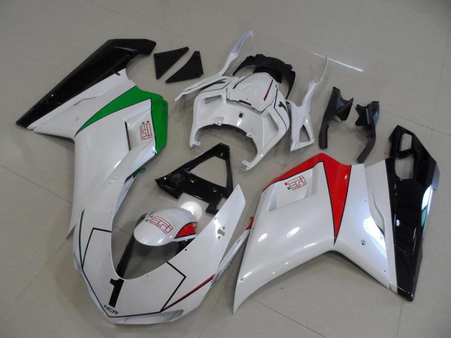 Purchase 2007-2014 Peral White with Italy Flag Ducati 848 1098 1198 Motorcycle Fairings Kit UK Purchase 2007-2014 Peral White with Italy Flag Ducati 848 1098 1198 Motorcycle Fairings Kit UK