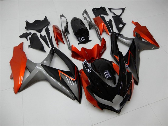 Purchase 2008-2010 Orange Grey Glossy Black Suzuki GSXR 600/750 Motorcycle Fairings UK
