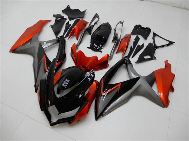 Purchase 2008-2010 Orange Grey Glossy Black Suzuki GSXR 600/750 Motorcycle Fairings UK