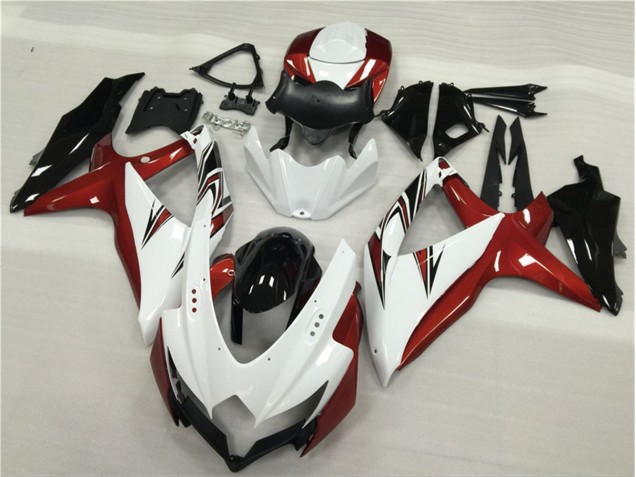 Purchase 2008-2010 White Red Black Suzuki GSXR 600/750 Motor Fairings UK Purchase 2008-2010 White Red Black Suzuki GSXR 600/750 Motor Fairings UK