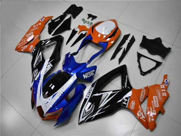 Purchase 2008-2010 Blue Orange Suzuki GSXR 600/750 Motorcycle Fairings Kit UK Purchase 2008-2010 Blue Orange Suzuki GSXR 600/750 Motorcycle Fairings Kit UK