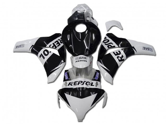 Purchase 2008-2011 White Glossy Black Repsol Honda CBR1000RR Motorcycle Fairings UK
