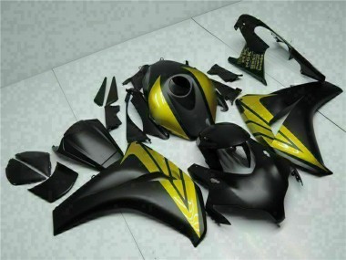 Purchase 2008-2011 Matte Black Gold Honda CBR1000RR Motorcycle Fairings UK