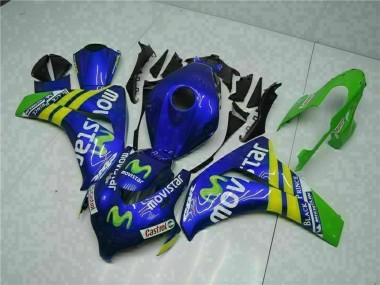 Purchase 2008-2011 Blue Yellow Green MoviStar Castrol Honda CBR1000RR Motorcycle Fairings UK