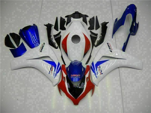 Purchase 2008-2011 White Blue Honda CBR1000RR Motorcycle Fairing Kits UK