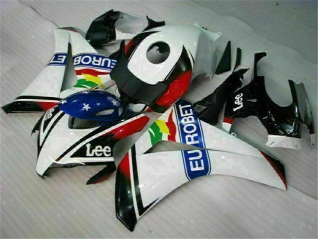 Purchase 2008-2011 White Blue Red Eurobet Lee Honda CBR1000RR Motorcycle Fairing Kit UK