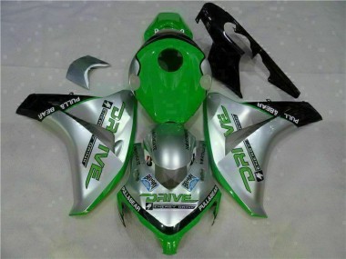 Purchase 2008-2011 Green Silver Honda CBR1000RR Moto Fairings UK