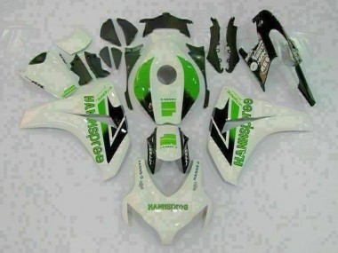 Purchase 2008-2011 Green White Honda CBR1000RR Motorcycle Fairings Kit UK