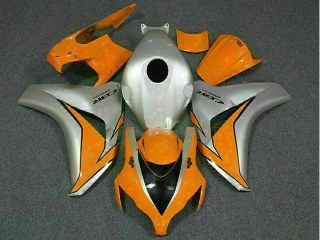 Purchase 2008-2011 Silver Orange Honda CBR1000RR Motorcycle Fairings UK