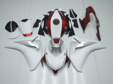 Purchase 2008-2011 Candy Red White and Silver Honda CBR1000RR Motorcycle Fairing Kits UK