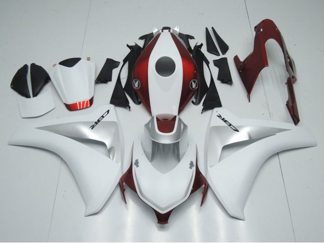 Purchase 2008-2011 White Silver Candy Red Honda CBR1000RR Motorcycle Fairings UK